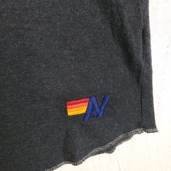 Aviator Nation Tank Top Smiley Print Soft Charcoal size L - Picture 4 of 11